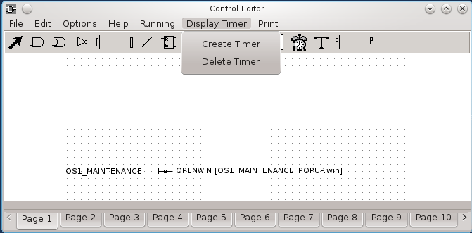 Blast timer pull down menu