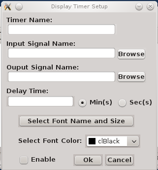 Blast Timer Setup